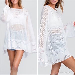 NWT Wildfox Taylor Crochet Sweater